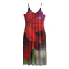 Red Amaryllis Print Jersey Midi Cami Dress