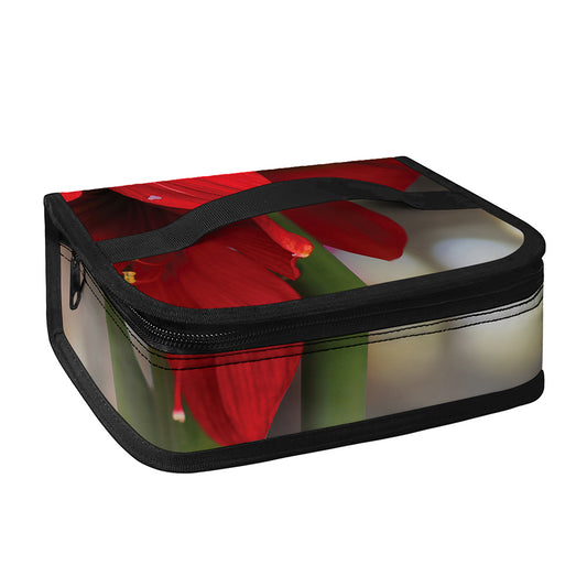 Red Amaryllis Print Small Lunch Bag