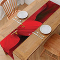 Red Amaryllis Print Table Runner
