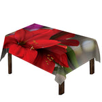 Red Amaryllis Print Tablecloth