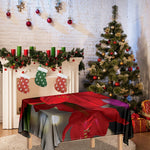 Red Amaryllis Print Tablecloth