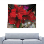Red Amaryllis Print Tapestry