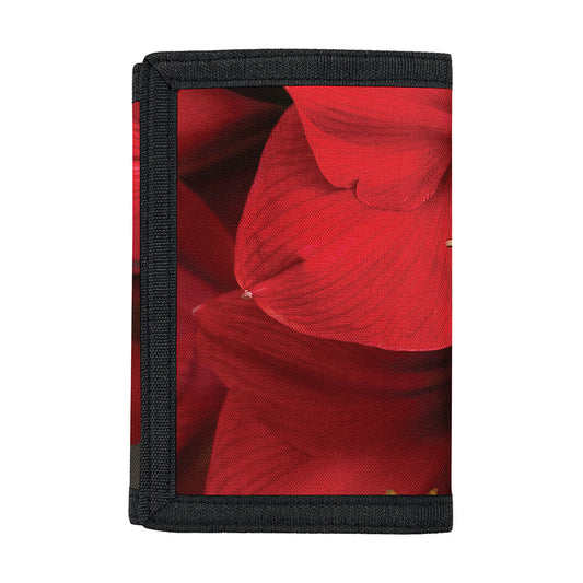 Red Amaryllis Print Trifold Wallet