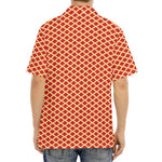 Red And Beige Japanese Pattern Print Aloha Shirt