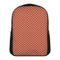 Red And Beige Japanese Pattern Print Casual Backpack
