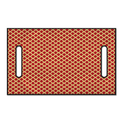 Red And Beige Japanese Pattern Print Golf Cart Seat Cover