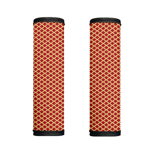 Red And Beige Japanese Pattern Print Handle Covers