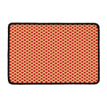 Red And Beige Japanese Pattern Print Kitchen Mat