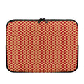 Red And Beige Japanese Pattern Print Laptop Sleeve