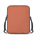 Red And Beige Japanese Pattern Print Rectangular Crossbody Bag