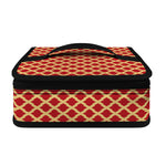 Red And Beige Japanese Pattern Print Small Lunch Bag