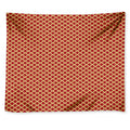 Red And Beige Japanese Pattern Print Tapestry