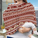 Red And Beige Southwestern Pattern Print Baby Seat Cover