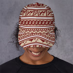 Red And Beige Southwestern Pattern Print Baseball Cap