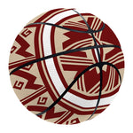 Red And Beige Southwestern Pattern Print Basketball