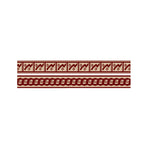 Red And Beige Southwestern Pattern Print Bed Runner