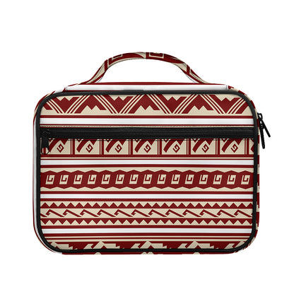 Red And Beige Southwestern Pattern Print Briefcase Bible Bag