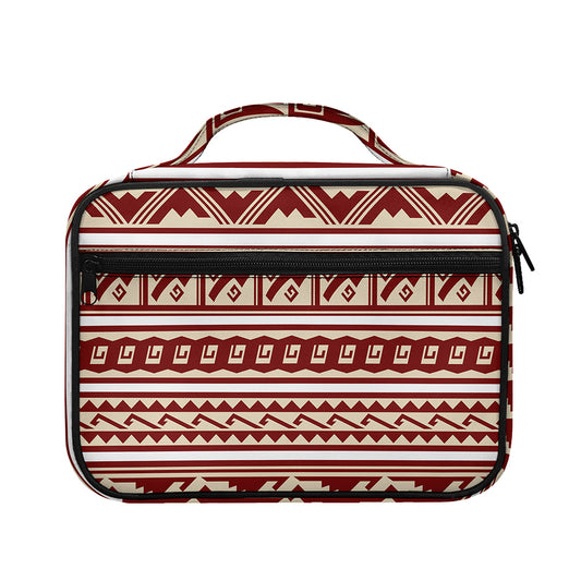 Red And Beige Southwestern Pattern Print Briefcase Bible Bag