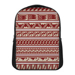 Red And Beige Southwestern Pattern Print Casual Backpack