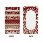 Red And Beige Southwestern Pattern Print Changing Pad Cover