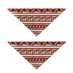 Red And Beige Southwestern Pattern Print Dog Bandana