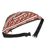 Red And Beige Southwestern Pattern Print Fanny Pack
