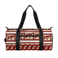 Red And Beige Southwestern Pattern Print Gym Bag