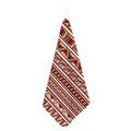 Red And Beige Southwestern Pattern Print Hand Towel