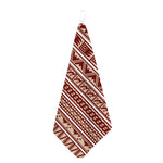 Red And Beige Southwestern Pattern Print Hand Towel