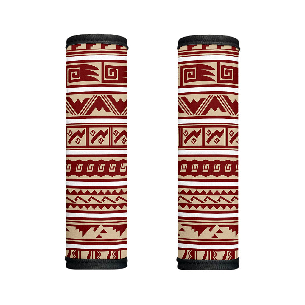 Red And Beige Southwestern Pattern Print Handle Covers
