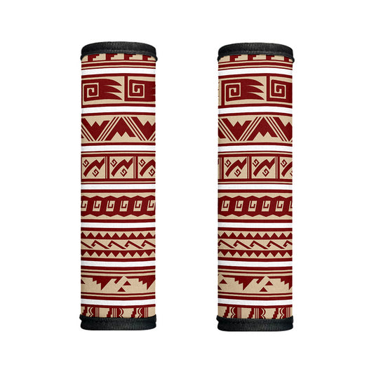 Red And Beige Southwestern Pattern Print Handle Covers