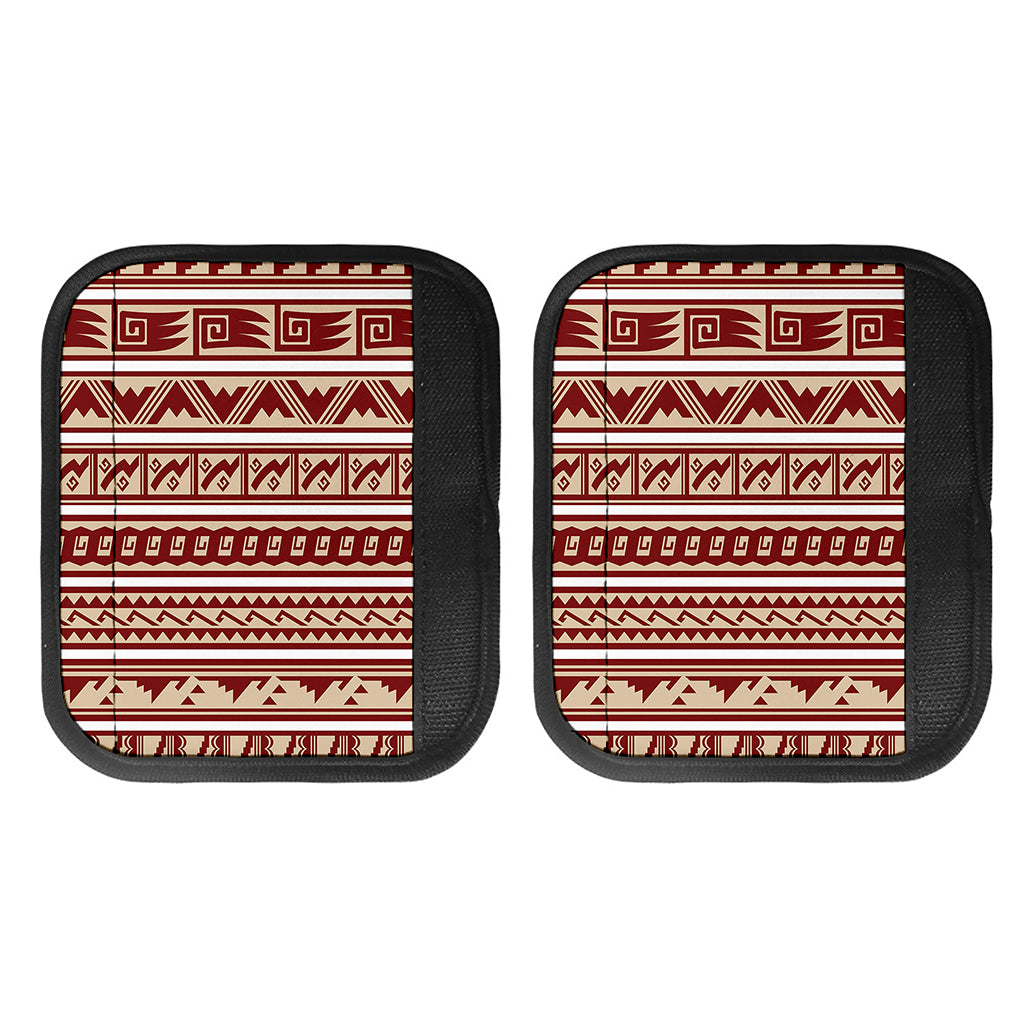 Red And Beige Southwestern Pattern Print Handle Covers