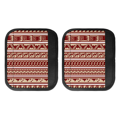 Red And Beige Southwestern Pattern Print Handle Covers