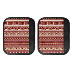 Red And Beige Southwestern Pattern Print Handle Covers