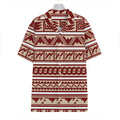 Red And Beige Southwestern Pattern Print Hawaiian Shirt
