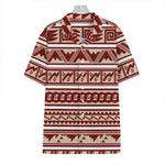 Red And Beige Southwestern Pattern Print Hawaiian Shirt