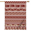 Red And Beige Southwestern Pattern Print House Flag