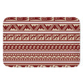Red And Beige Southwestern Pattern Print Indoor Door Mat