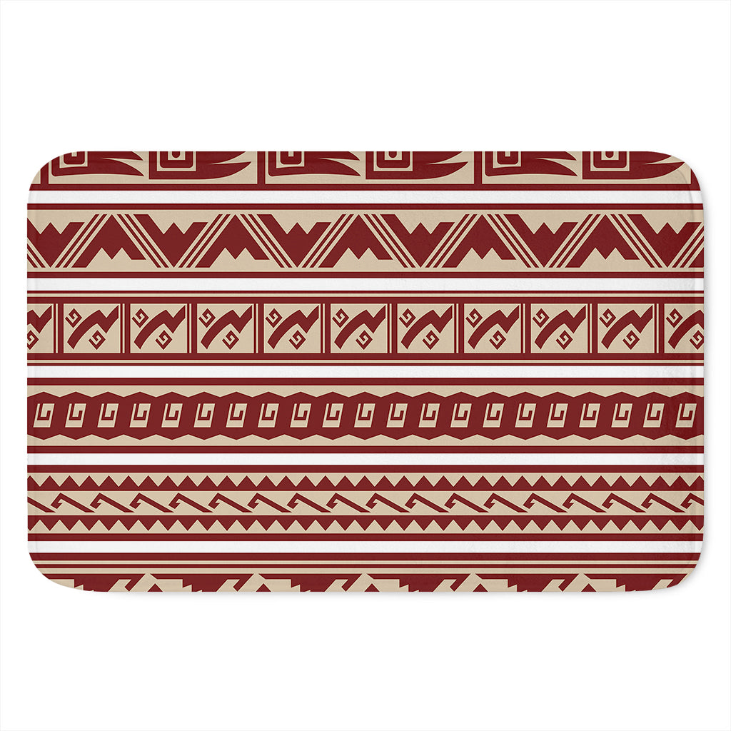 Red And Beige Southwestern Pattern Print Indoor Door Mat