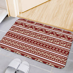 Red And Beige Southwestern Pattern Print Indoor Door Mat