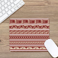 Red And Beige Southwestern Pattern Print Mouse Pad