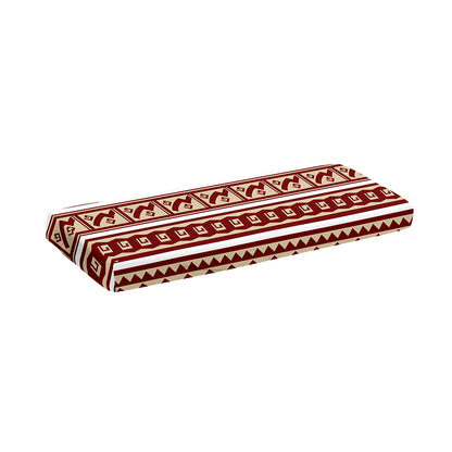 Red And Beige Southwestern Pattern Print Piano Keyboard Cover
