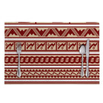 Red And Beige Southwestern Pattern Print Placemat
