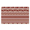 Red And Beige Southwestern Pattern Print Polyester Doormat