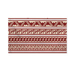 Red And Beige Southwestern Pattern Print Polyester Flag