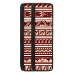 Red And Beige Southwestern Pattern Print Refrigerator Handle Covers