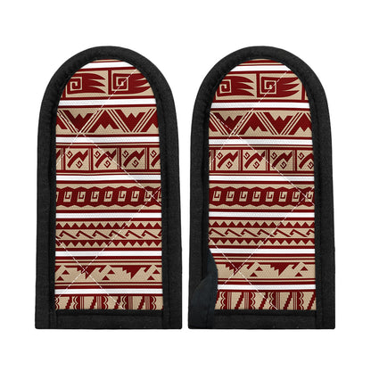 Red And Beige Southwestern Pattern Print Skillet Handle Cover