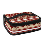 Red And Beige Southwestern Pattern Print Small Lunch Bag