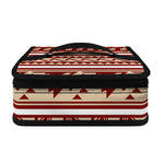 Red And Beige Southwestern Pattern Print Small Lunch Bag