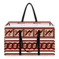 Red And Beige Southwestern Pattern Print Utility Tote Bag